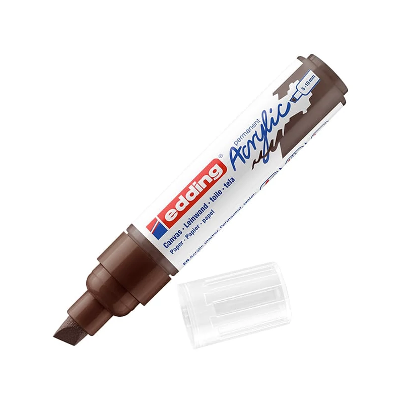 edding 5000 akril marker (filctoll), vágott végű, B (5-10 mm) - 907, chocolate brown