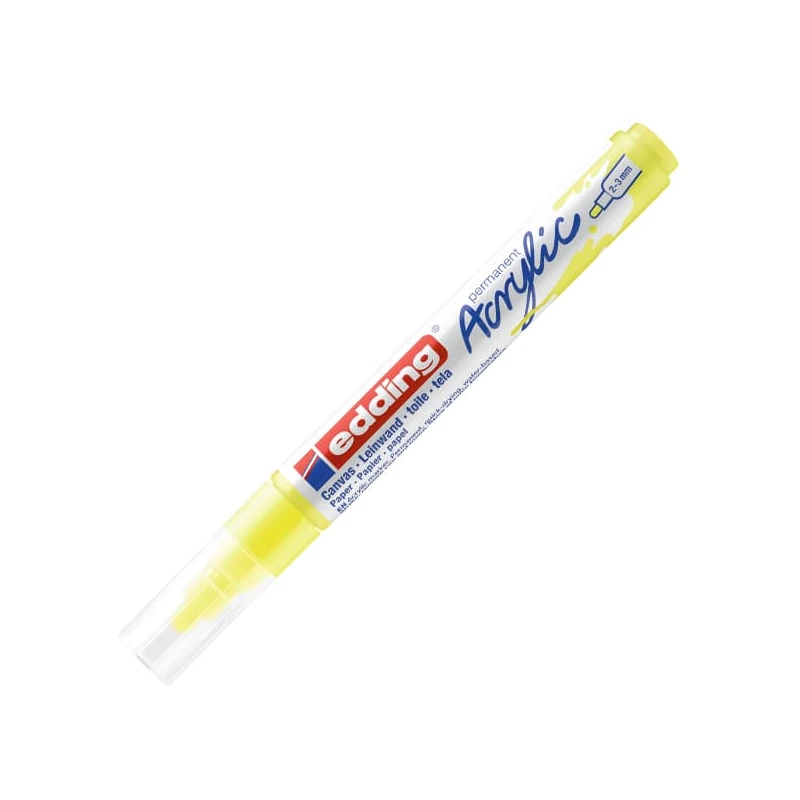 edding 5100 akril marker (filctoll), M (2-3 mm) - 065, neon yellow