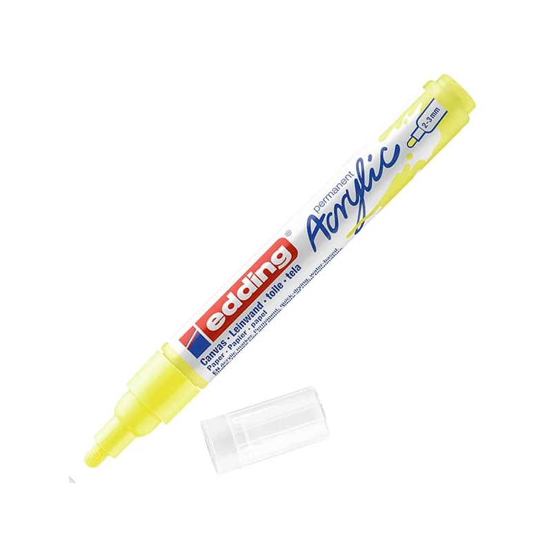 edding 5100 akril marker (filctoll), M (2-3 mm) - 065, neon yellow