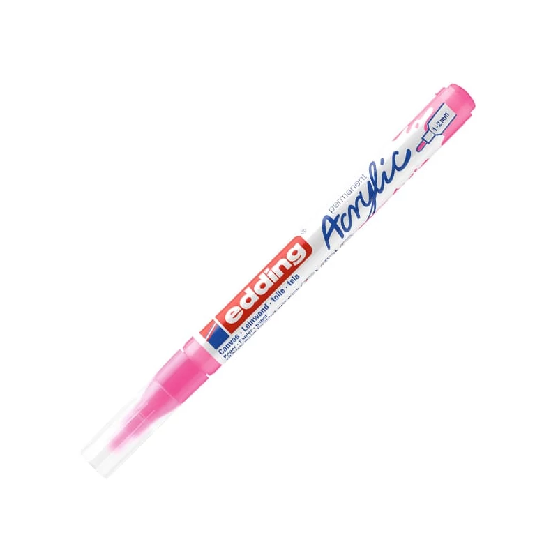 edding 5300 akril marker (filctoll), F (1-2 mm) - 069, neon pink