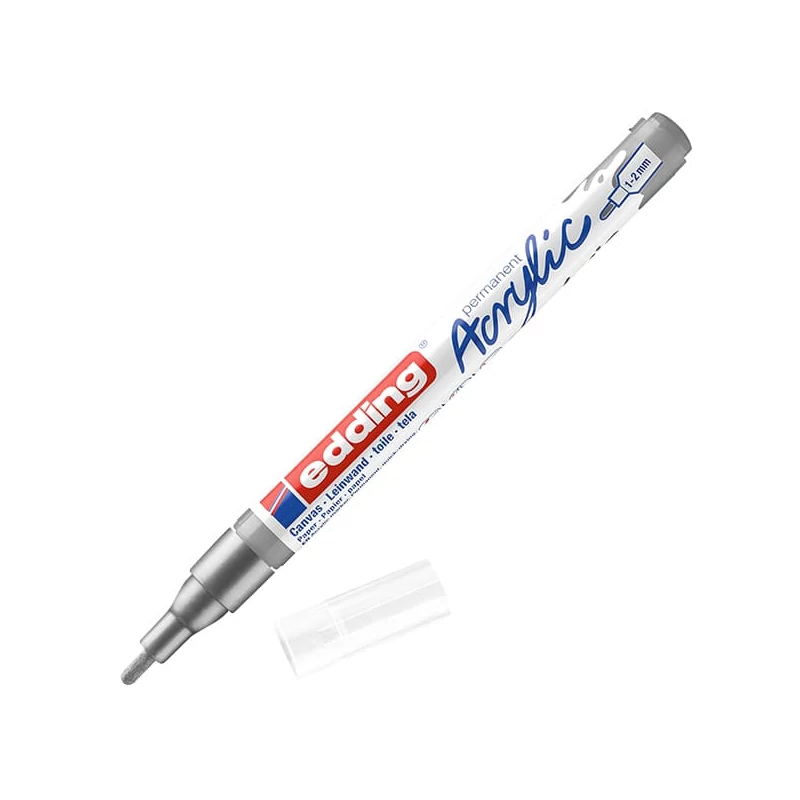 edding 5300 akril marker (filctoll), F (1-2 mm) - 923, rich silver