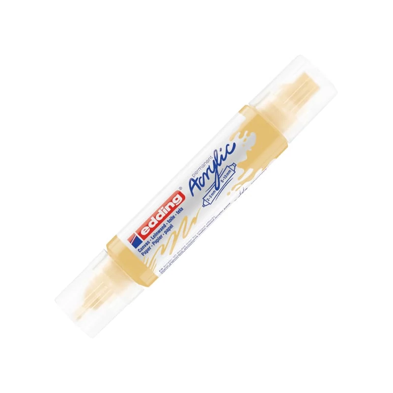 edding 5400 3D Double liner kétvégű akril festőtoll - 915, pastel yellow