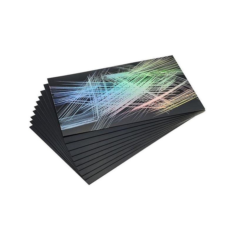 Essdee karcfólia karckép készítéshez, 10 db, 101x152 mm - szivárványos