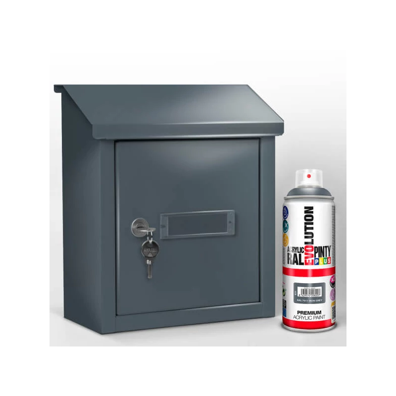 Akrilfesték spray, EVOLUTION fényes, 400 ml - RAL7011 iron grey