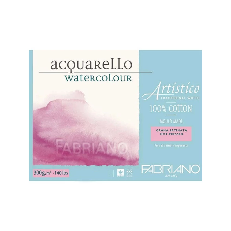 Fabriano Artistico akvarelltömb, 300 g, 30,5x45,5 cm, sima, 20 lap