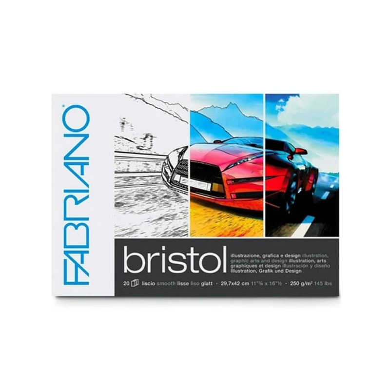 Fabriano Bristol rajztömb, 250 g, 20 lap - A3