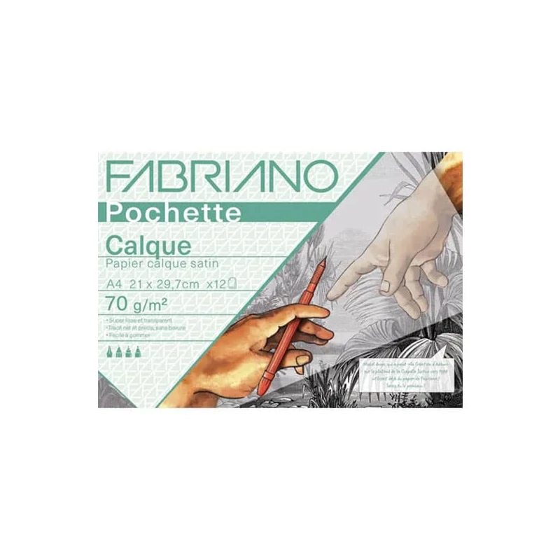 Fabriano Pochette Calque pauszpapír csomag, 70 g - A4, 12 lap