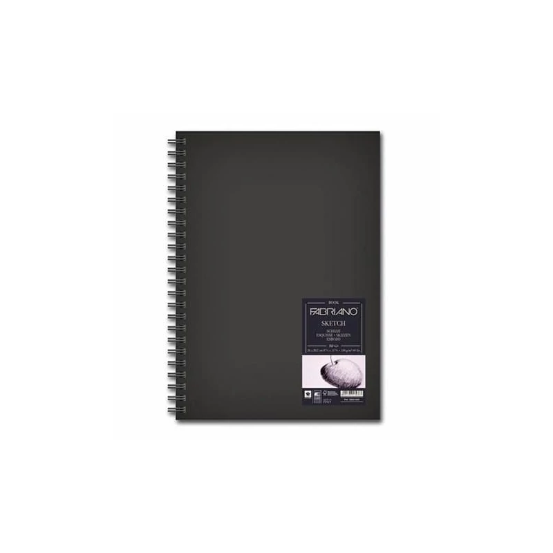Fabriano Sketch Book rajz- és vázlatfüzet, 110 g, 80 lap - A5, spirálos