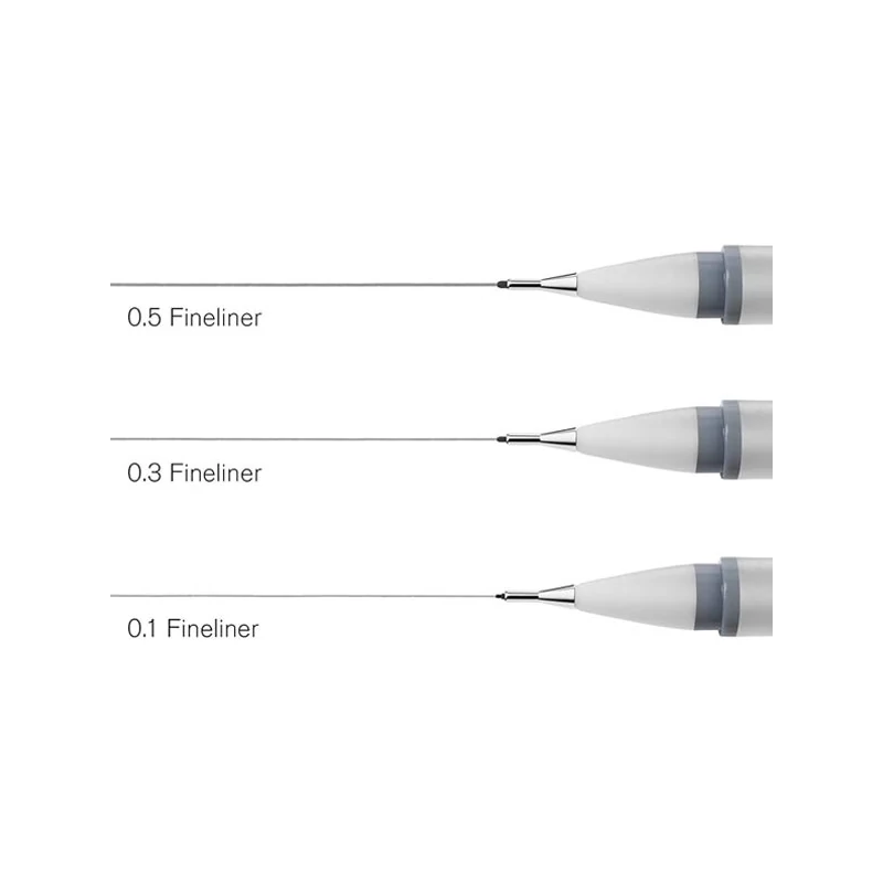 Fineliner tűfilc, cool grey - 0,1 mm