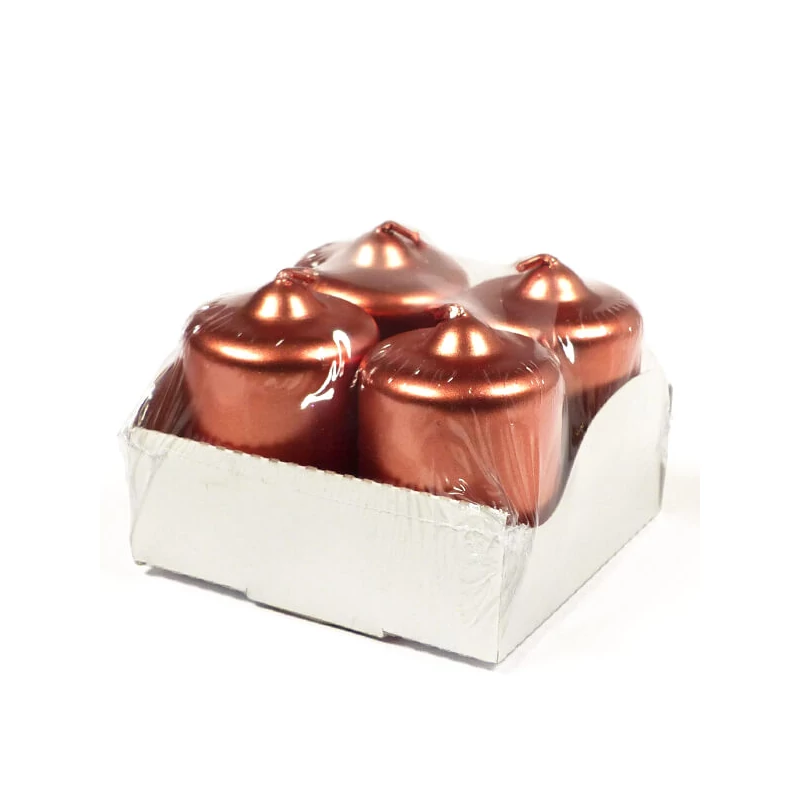 Adventi gyertya, 4 db - metál bronz