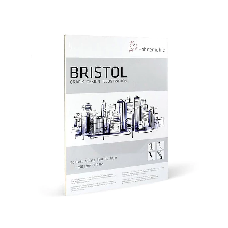 Hahnemühle Bristol rajztömb, 250 g, 20 lap - A3