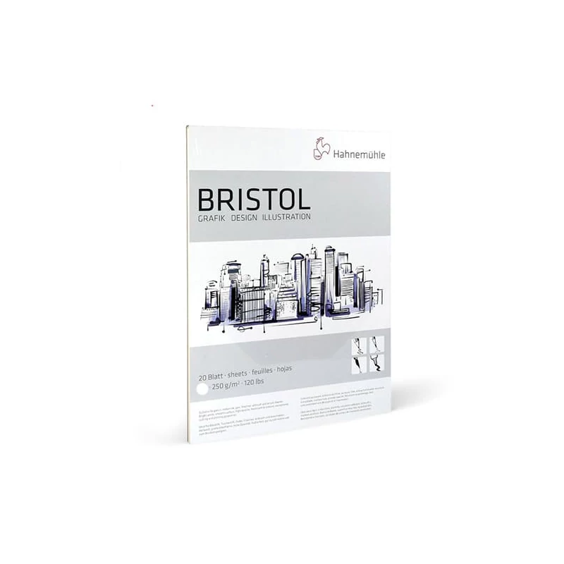Hahnemühle Bristol rajztömb, 250 g, 20 lap - A4