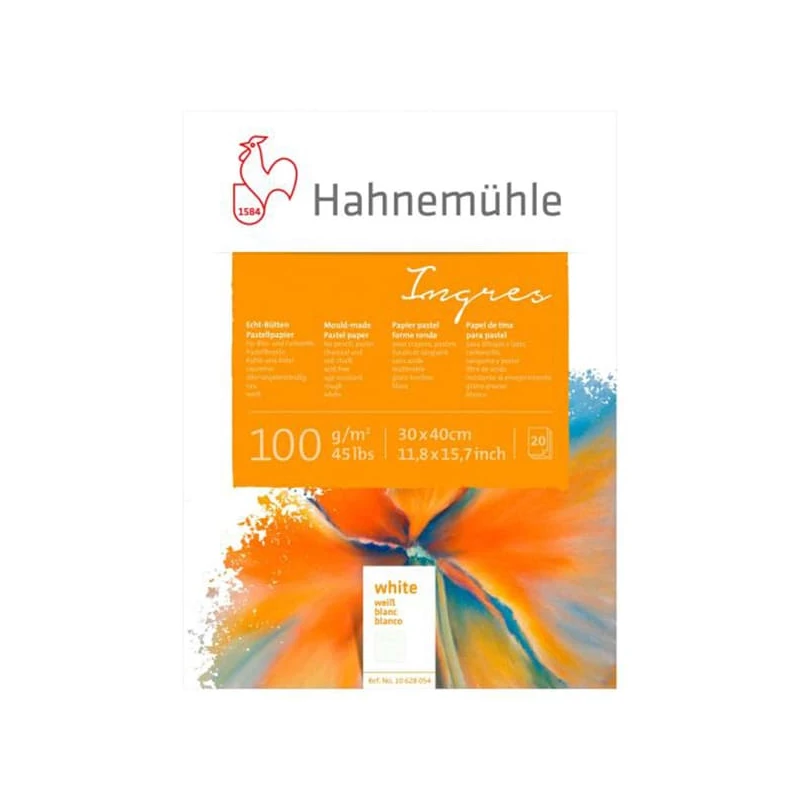 Hahnemühle Ingres tömb, 100 g, 20 lap, fehér - 30x40 cm