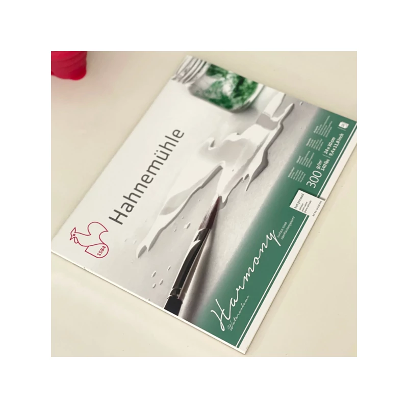 Hahnemühle akvarelltömb, Harmony, 300 g - 12 lap, A3, sima