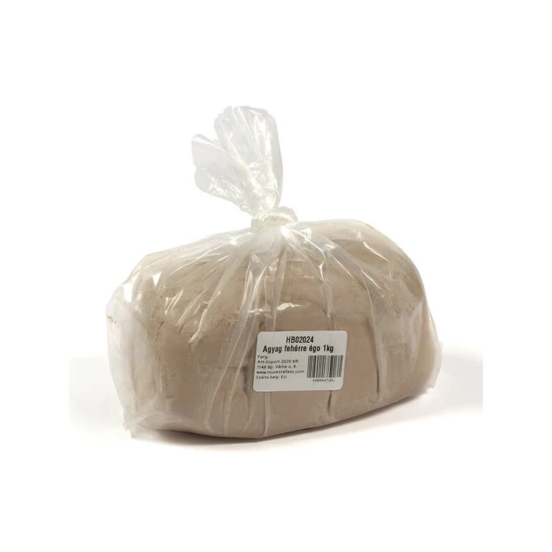 Agyag, 1 kg - fehérre égő
