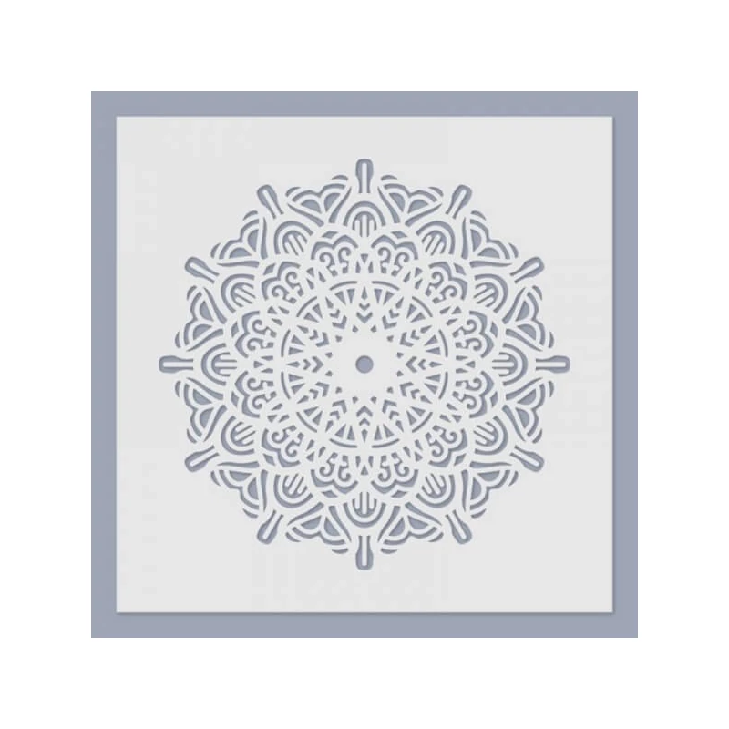 Stencil, 24,5x24,5 cm - Mandala 04