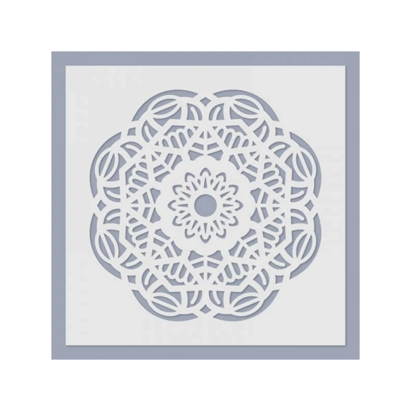 Stencil, 24,5x24,5 cm - Mandala 05