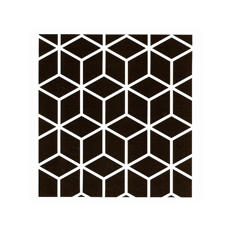 Stencil, Cadence, 25x25 cm - kockák