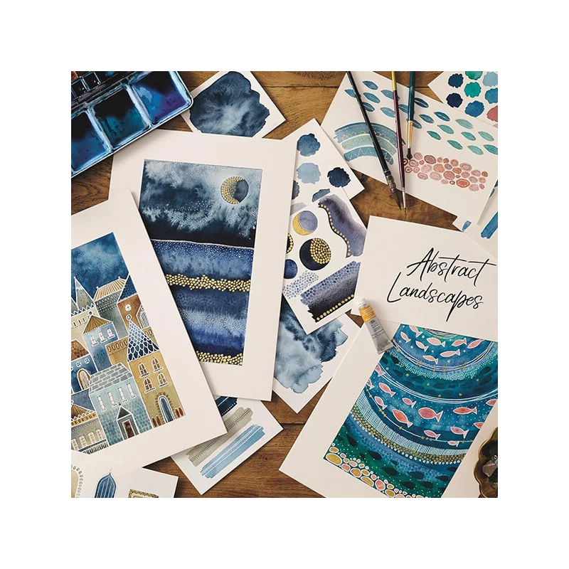 Absztrakt akvarellfestés - Kreativitás és meditáció - Kate Rebecca Leach