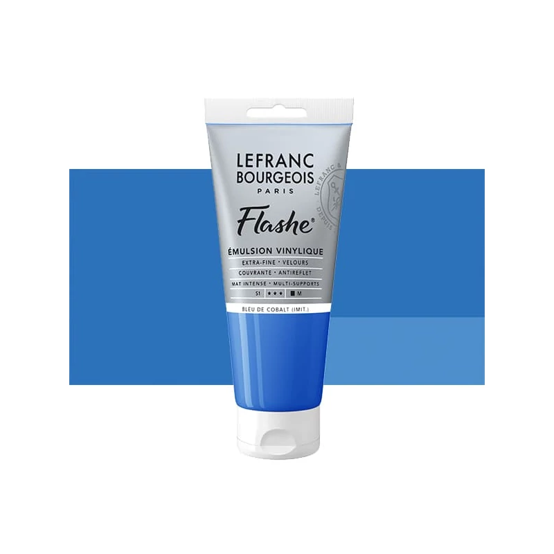 L&B Flashe vinil festék (akrilfesték), 80 ml - 064, cobalt blue hue