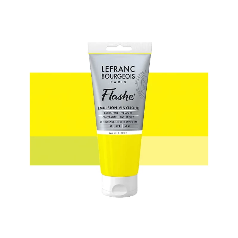 L&B Flashe vinil festék (akrilfesték), 80 ml - 169, lemon yellow