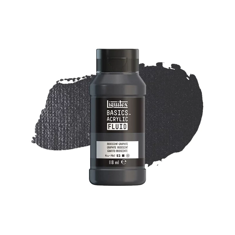 Liquitex Basics Fluid akrilfesték, 118 ml - 049, iridescent graphite