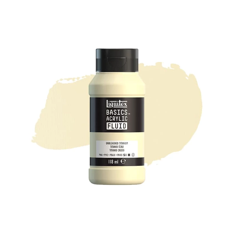 Liquitex Basics Fluid akrilfesték, 118 ml - 434, unbleached titanium