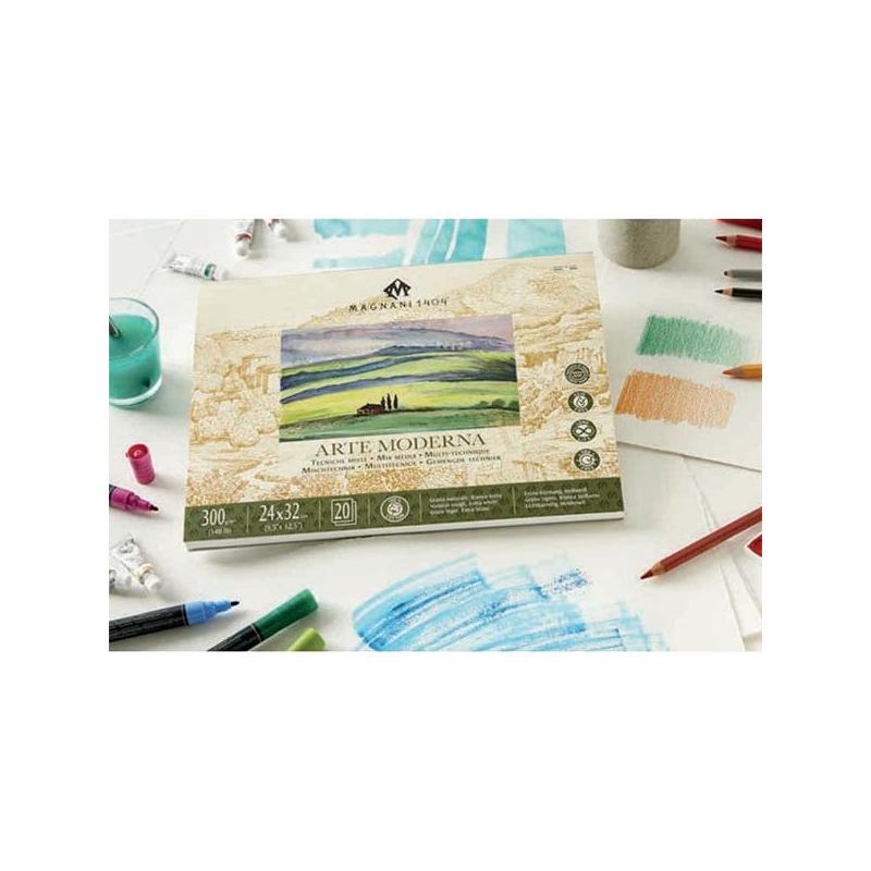 Magnani Arte Moderna rajz- és festőtömb, 100% pamut, 300 g, 35x45 cm, 20 lap
