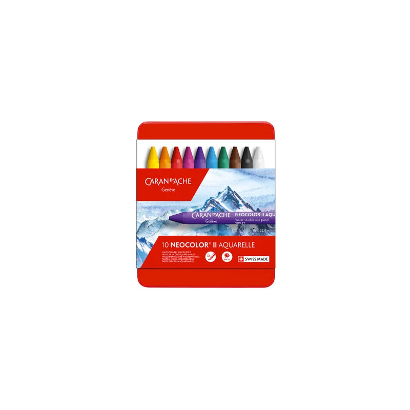 Caran d'Ache Classic Neocolor II akvarellkréta készlet - 10 db