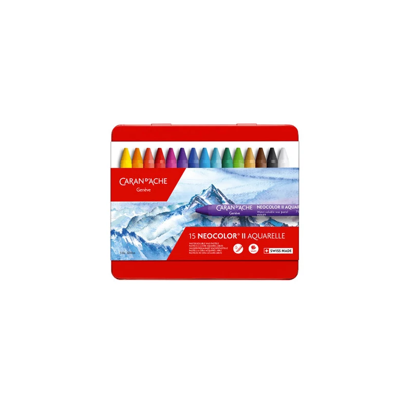 Caran d'Ache Classic Neocolor II akvarellkréta készlet - 15 db