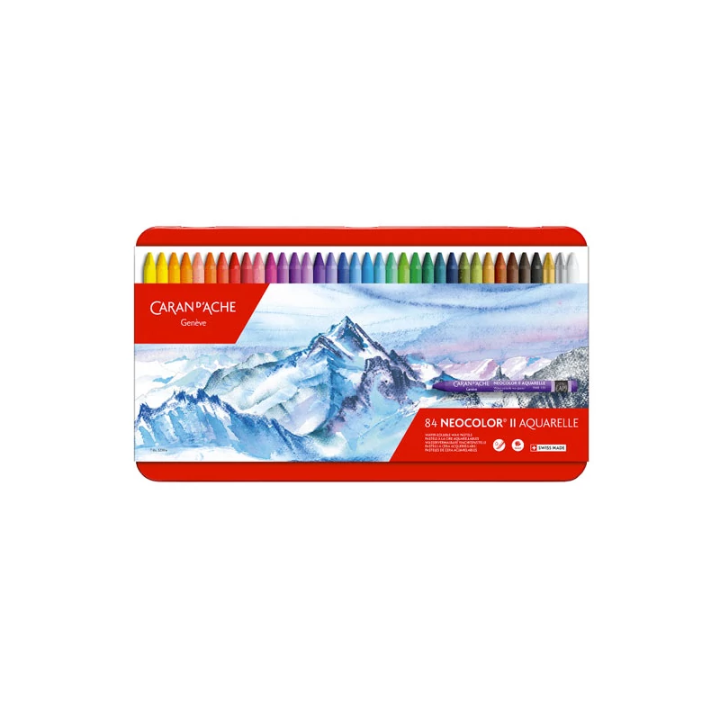 Caran d'Ache Classic Neocolor II akvarellkréta készlet - 84 db