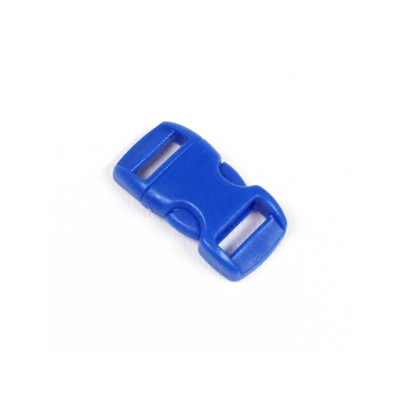 Paracord ívelt műanyag csat, Duraflex, 10 mm - sötétkék