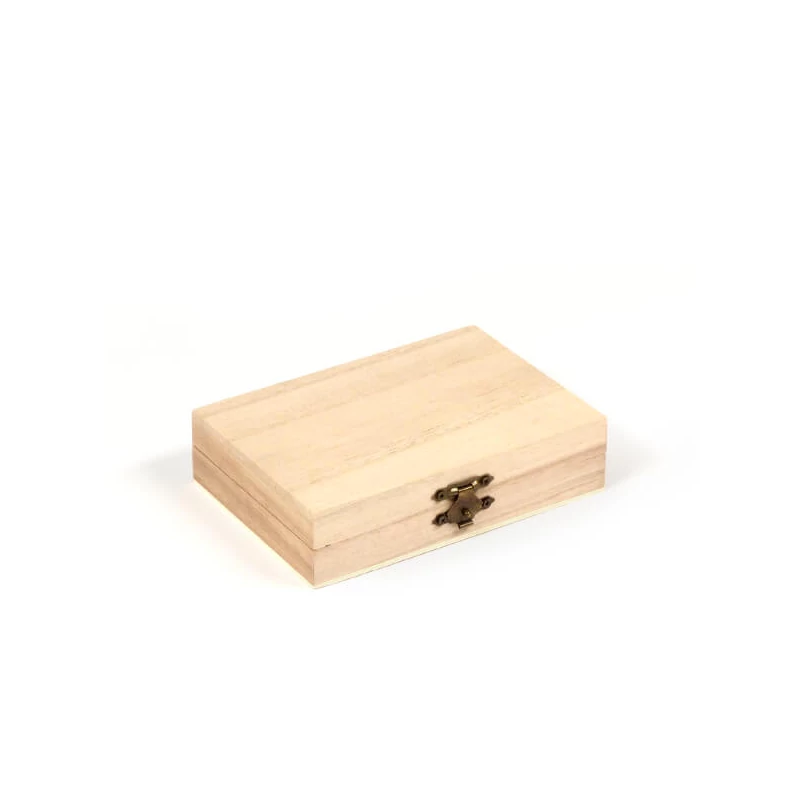 Fa doboz - 4 rekeszes, 14x10x3,5 cm