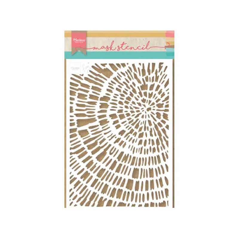 Stencil, Marianne Design Tiny's, A5 - Sliced Wood, faszelet