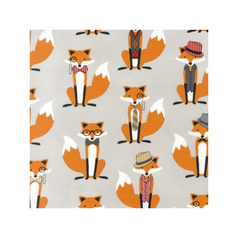 Patchwork anyag - Robert Kaufman - Fox and the Houndstooth AHE-14422-12 grey