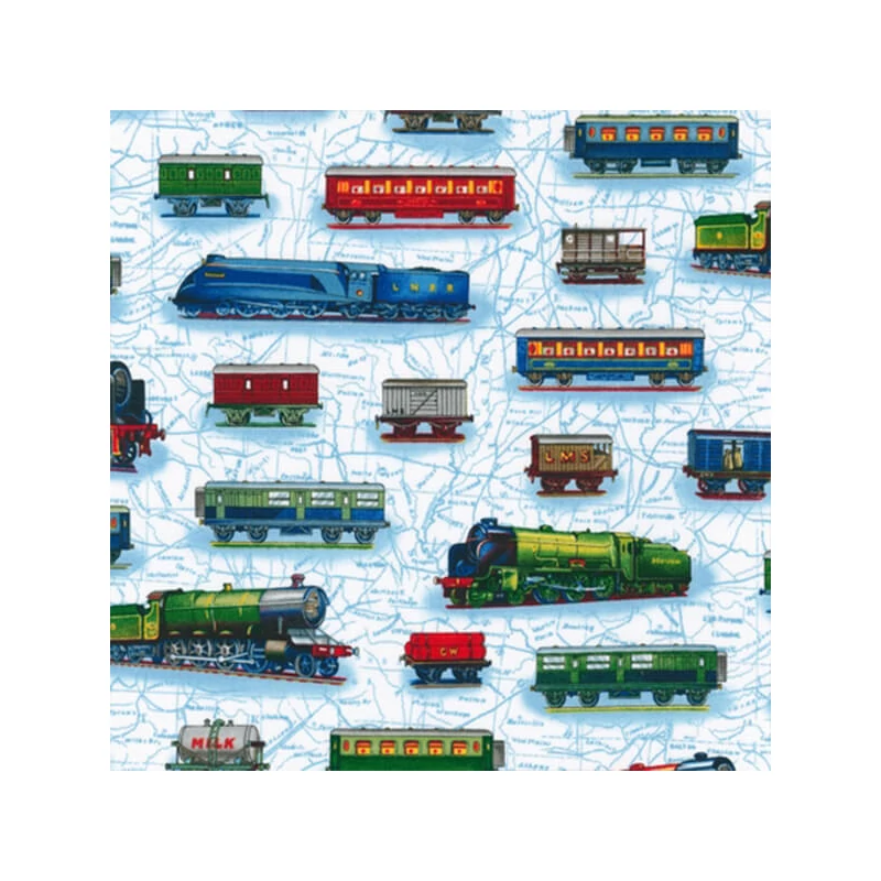 Patchwork anyag - Robert Kaufman - All Aboard AKO-14089-195 bright