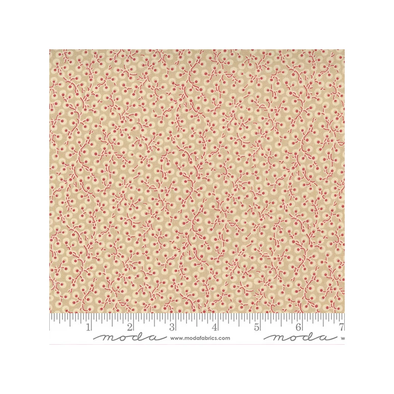 Patchwork anyag - Moda - La Vie Bohéme by French General 13907-16 oyster french red