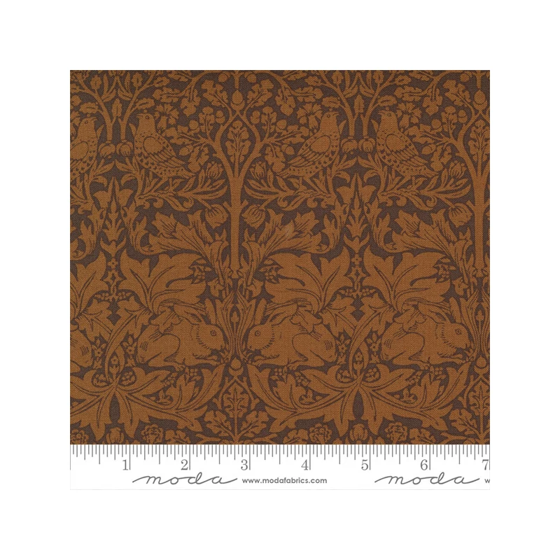 Patchwork anyag - Moda - Barbara Brackman by Best of Morris 2021 8363-19 brown