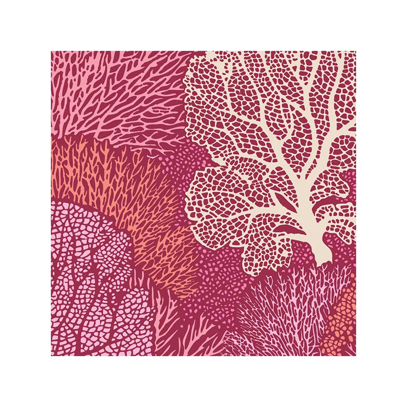 Patchwork anyag - Tilda Cotton Beach - Coral reef coral 100324