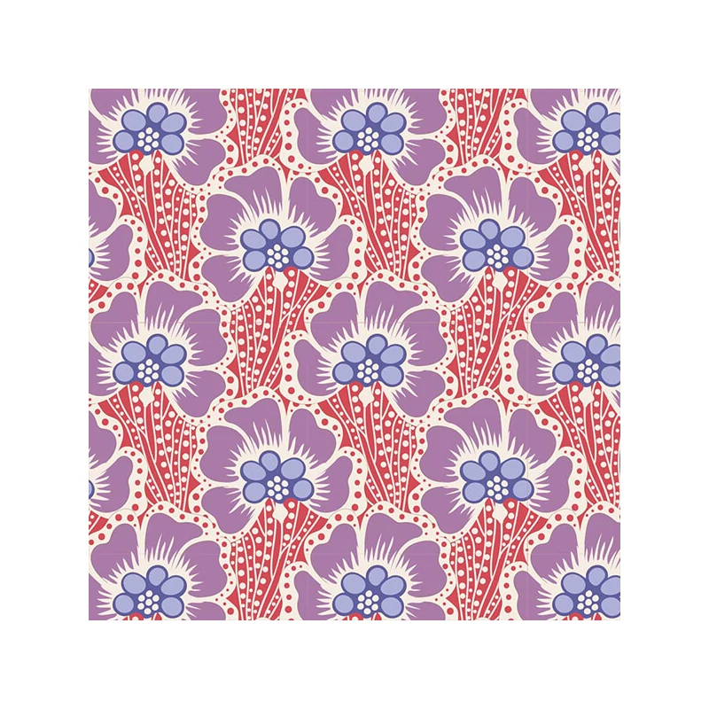 Patchwork anyag - Tilda Cotton Beach - Ocean flower coral 100325