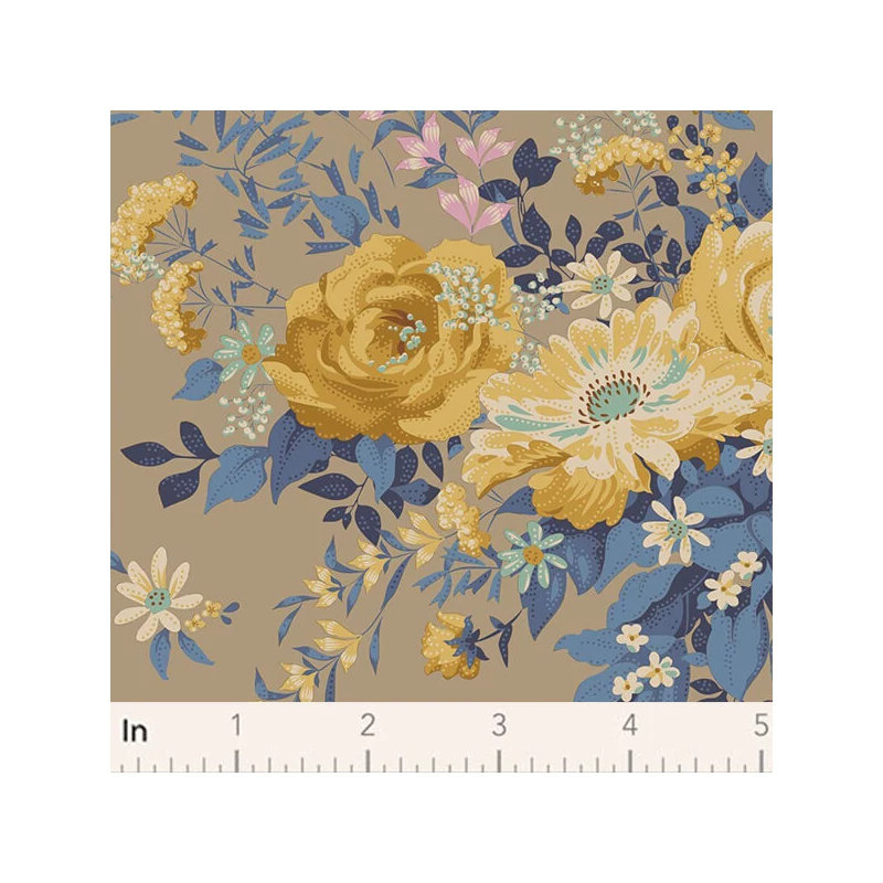 Patchwork anyag - Tilda Chic Escape - Wildgarden sand 100447