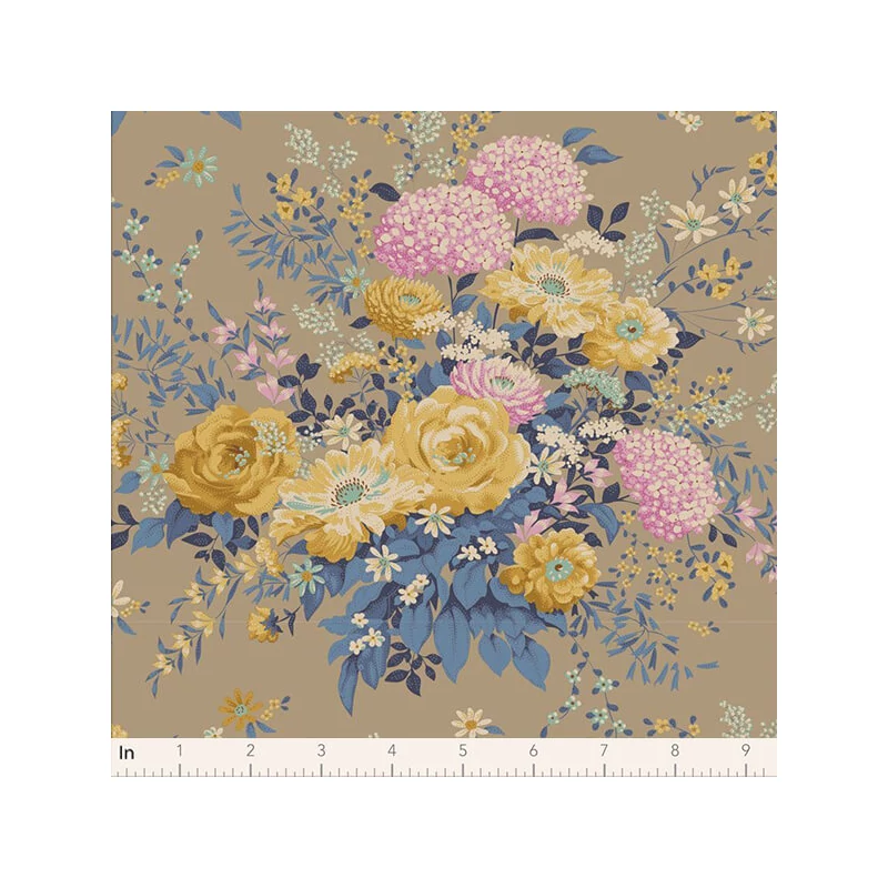Patchwork anyag - Tilda Chic Escape - Wildgarden sand 100447