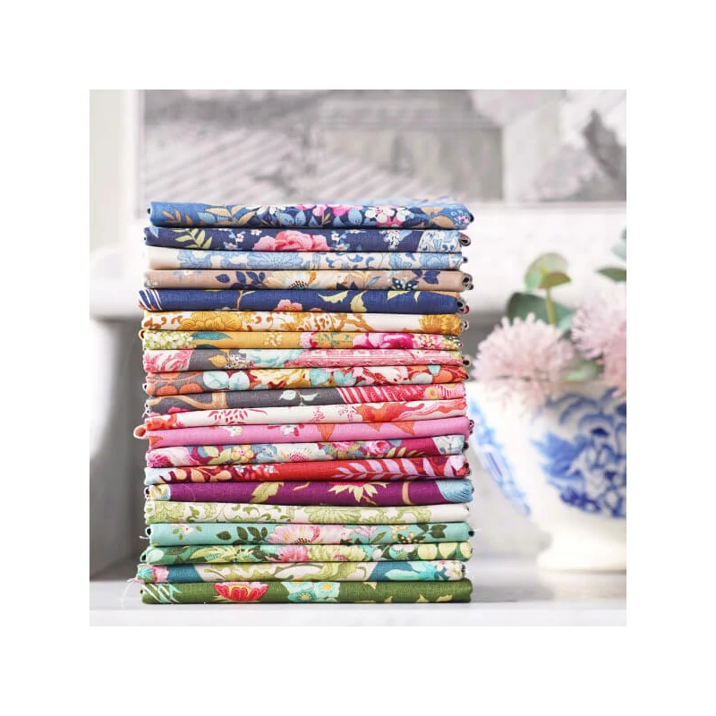 Patchwork anyag - Tilda Chic Escape - Whimsyflower rust 100458