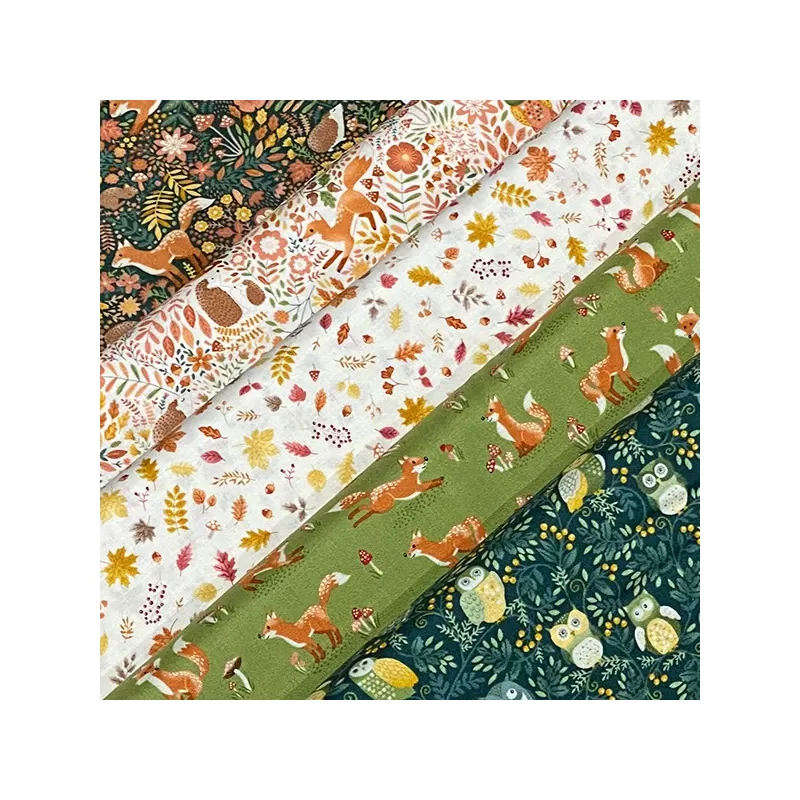 Patchwork anyag - Makower - Hello Autumn Wild Wood Green 096/G