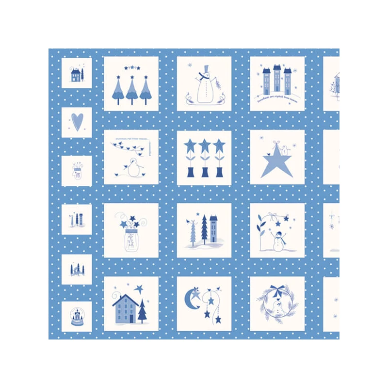 Patchwork anyag - Moda - Crystal Lane by Bunny Hill Designs 2980-12, Panel, 60cm