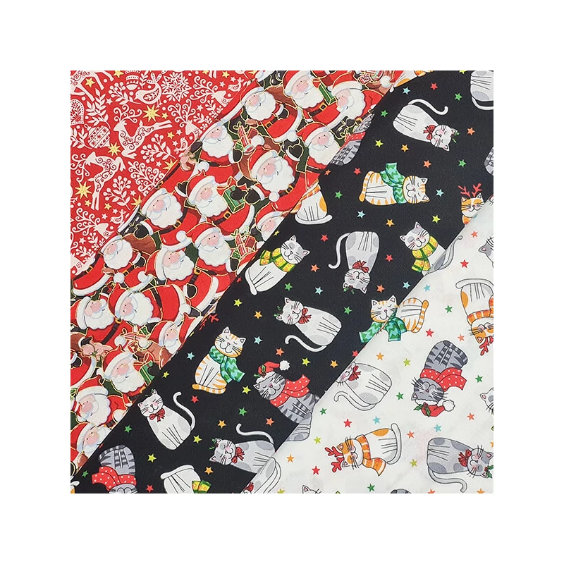 Patchwork anyag - Makower - Christmas Scandi Folk Red  2459-R