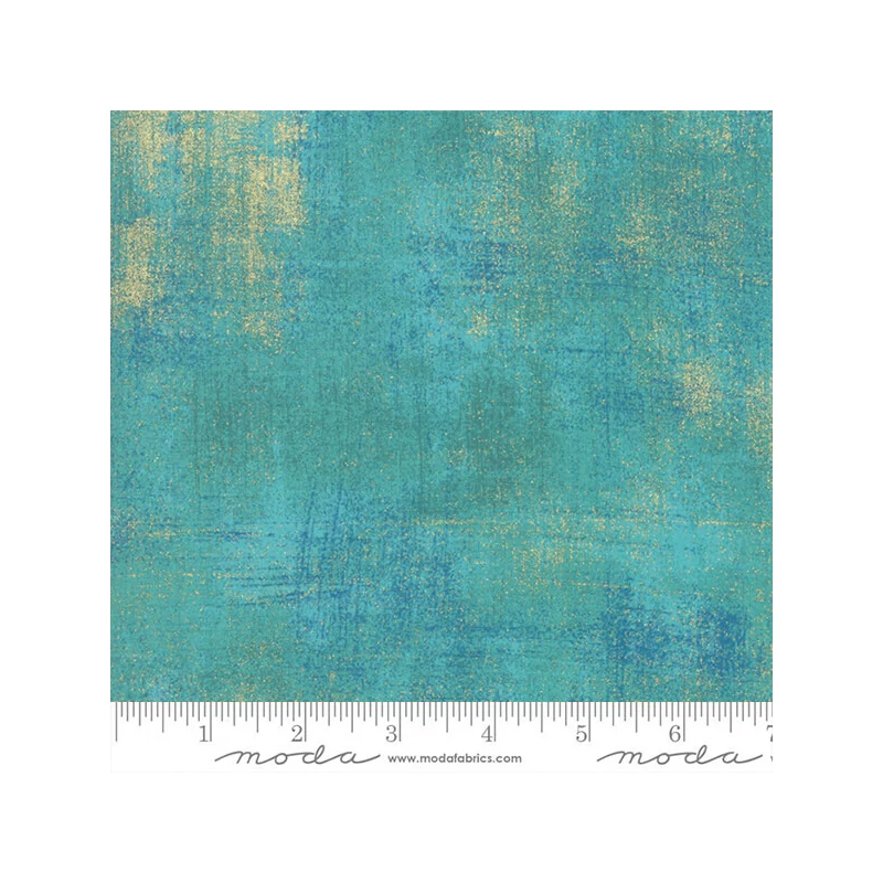 Patchwork anyag - Moda - Grunge Metallic Basic Grey 30150-524M peacock metallic
