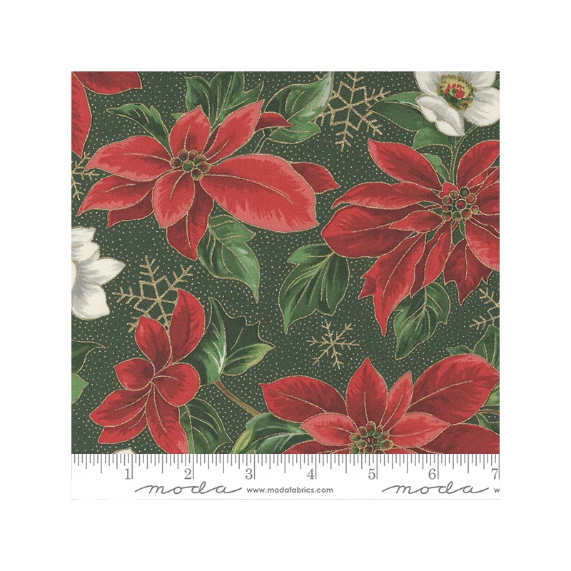 Patchwork anyag - Moda - Merry Manor Metallic 33660-14M