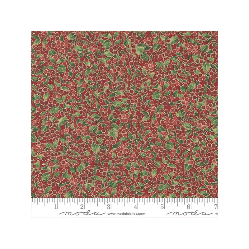 Patchwork anyag - Moda - Merry Manor Metallic 33664-13M