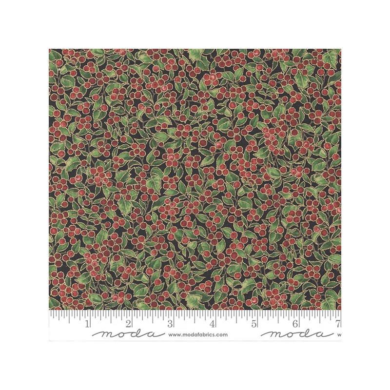 Patchwork anyag - Moda - Merry Manor Metallic 33664-15M